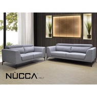 Nucca N6232 Adjustable Headrest 2+3 Sofa Set[Water Resistance Fabric or Casa Leather] [Delivery in West Malaysia Only]