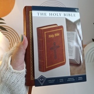 KJV Brown Compact Holy Bible Large Print King James Version 1611 Old and New Testament w/Concordance