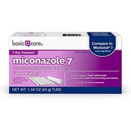 [PRE-ORDER] Amazon Basic Care Miconazole 7, Miconazole Nitrate Vaginal Cream (2%), Vaginal Antifunga