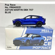 Pop Race No. PR640031 ASTON MARTIN DBX 707 BLUE Scale: 1:64 Ty
