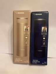 象印 0.46L不銹鋼真空杯 配濾茶網 保溫水壺 保溫杯 保暖杯