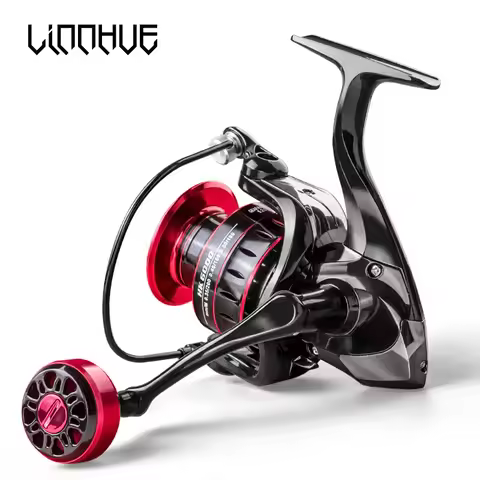 LINNHUE Fishing Reel 1000-7000 Spinning Reel Metal EVA Ball Grip Reel Fishing Metal Spool Fishing Re