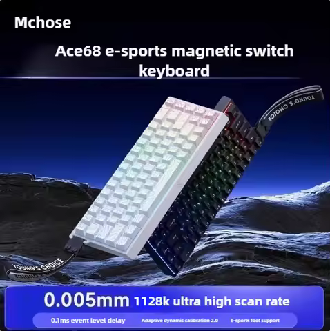 Mchose Ace 60 Pro 8K Magnetic Switch Mechanical Keyboard TTC Magnetic Low Delay E-Sports Gaming Keyb