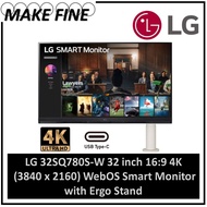LG 32SQ780S-W 32 inch 16:9 4K  (3840 x 2160) WebOS Smart Monitor with Ergo Stand