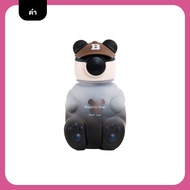 กระบอกน้ำหมีพลาสติกเกรดเอ ขนาด 800ml พร้อมหลอดและฝากันรั่ว มีสายคล้องคอและห่วงหิ้ว แถมฟรีสติ้กเกอร์ 