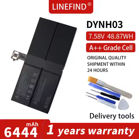 LINEFIND 17.58V 48.87Wh A3HTA025H DYNH03 Laptop Battery For Microsoft Surface Pro 7+ / Pro7 Plus 196