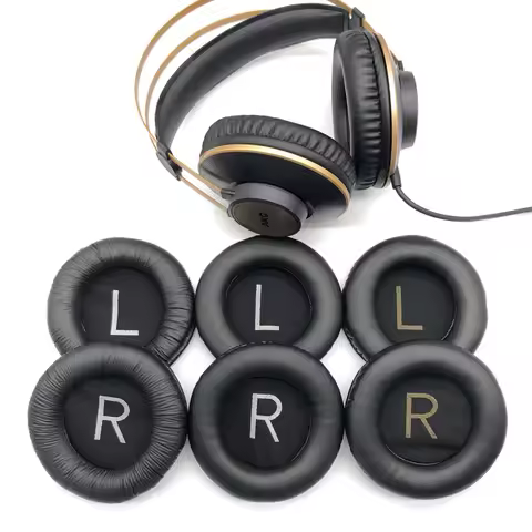 Replacement Foam Ear Pads Cushions for AKG K52 K72 K92 K240 242 Headphones Soft Form Earpad High Qua