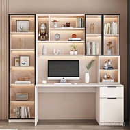 Bedroom Desktop Study Desk Integrated Desk Student Desk Light Luxury Computer Desk Home Bookshelf Wo