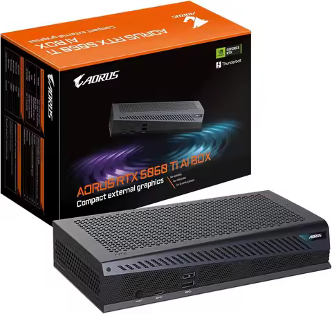 AORUS RTX 5060 Ti AI Box Graphics Card (16GB GDDR7, 128-bit, PCIe 5.0, HDMI/DP 2.1b, Hawk Fan, Serve