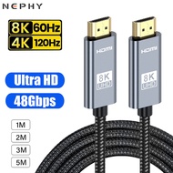HDMI 2.1 Cable For TV PS4 PS5 Switch Laptop PC High Speed 8K 60Hz 4K 120HZ HDMI2.1 Long Wire 1M 2M 3M 5M 1 2 3 5 Meters HDMI2.1