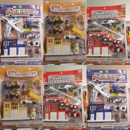 Children's toys, police firefighter construction car packages children's toy cars children's toy car