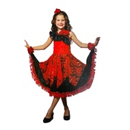 SPAIN RED AND BLACK National Costume Kids