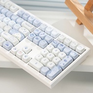 Moa Keycap White Group pbt Material Sublimation Craft Suitable for 108 99 98 87 82 75 68 Keyboard