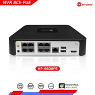 NVR PoE 4Ch./8Ch. Hi-View HP-6604PE,HP-6608PE (NVR PoE ในตัว)