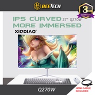 XioDiao D270 Q270W 27" Monitor / IPS Flat / IPS Curved / 2ms / 75Hz / 3 Year Warranty