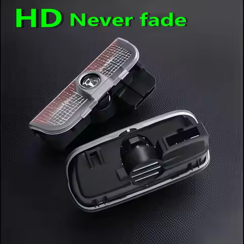 2X HD LED Car Projector Welcome Light Door For VW Touareg 7P CR7 Touran 5T1 Teramont Golf 5 6 7 R LI