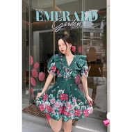MYT x BELLITA BRAND: [BT77] : Emerald Garden Green Pants Jumpsuit
