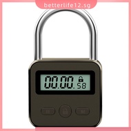 【BETL】❥Smart Time Lock LCD Display Time Lock Multifunction Travel Electronic Timer, Waterproof USB R