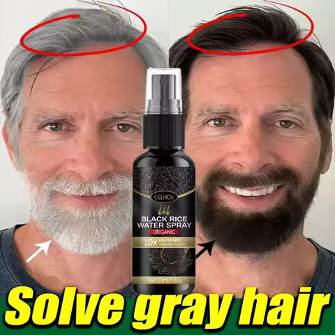 Gray White Hair Treatment Serum Cover White Hair To Black Natural Color Repair Spray Anti Loss Hair 