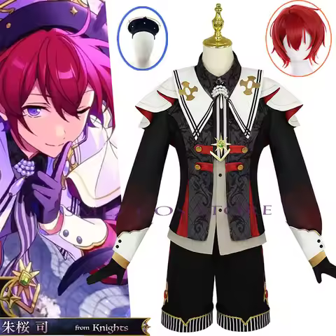 Game Ensemble Stars Suou Tsukasa Cosplay Fallen Angels Costume New Knight Suou Tsukasa Fallen Angel 