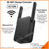 [Ready Stock] Global Version  Mi WiFi Range Extender AC1200 2.4GHz And 5GHz Band 1200Mbps Wi-Fi Signal Amplifier Mi Wireless Router