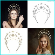 Nan Headband for Women Church Hairband Star Moon Hairhoop Lady Jewelry Accessories