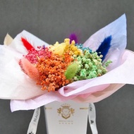 甜筒乾燥花束-六色彩虹 LGBT 附卡片 生日禮物