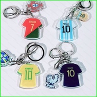G2P Lionel Messi Acrylic Keychain Neymar Jersey Pendant Durable Charm For Backpacks & Keys Fans Souv