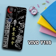 Cc21/ Flexible rubber softcase for vivo y19s/calligraphy Motif/vivo y19s case/vivo y19s charging/viv