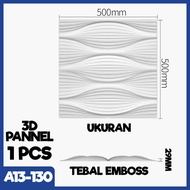 Paus Biru - WALL PANEL 3D PVC WALLPANEL WALLPAPER DINDING / WALL PANNEL 50X50CM dan 30x30CM