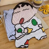 午睡毛毯蜡笔小新空调被可爱卡通薄款异形毯子少女心超萌Nap Summer Blanket Crayon Small New Air-condition quil//❣9.12