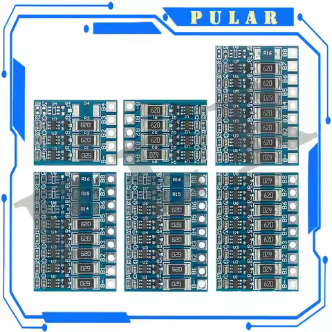 5S 21V 4.2V Balance Function Protection Board 68mA 5S Li-ion Lipo Battery Lithium 18650 Batteries Ba