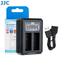 JJC Dual Battery USB Charger Replace DMW-BTC9 for Panasonic DMW-BLG10 Leica BP-DC15 Battery of Camera Lumix DC- GX9 GX85 ZS100 LX100 II ZS200 G100 / G110 DMC- GF6 GX7 Leica D-LUX (Typ 109) D-LUX 7 C-LUX