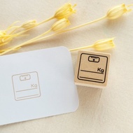 體重計 | 手帳印章 3款