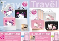 香港SHOP 【台灣代購】【新品預售】正版 SANRIO Hello Kitty KT 旅行格紋行李箱 背帶旅行箱