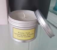 Travel Tin Scented Soywax Candle 100 grm เทียนหอมอโรม่าไขถั่วเหลือง 100 grm สำหรับตั้งแคมป์ ท่องเทียว