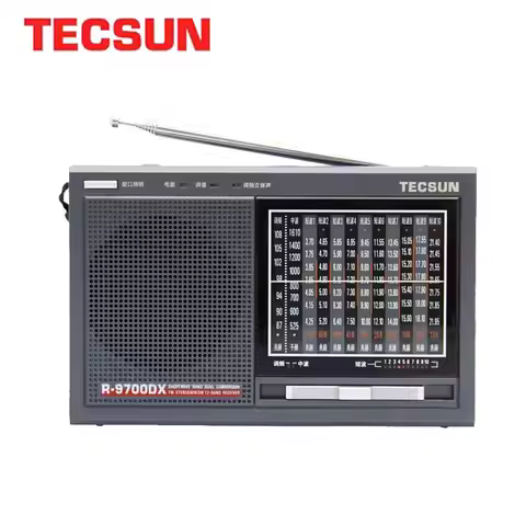 TECSUN R-9700DX Fm Radio Original Guarantee SW/MW High Sensitivity World Band Radio Receiver With Sp