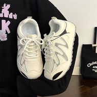 [AY] 2025 Spring Autumn Thick-Soled Wear-Resistant Daddy Shoes Women All-Match Trendy Breathable Deo