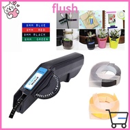 FLUSH Raised Label Maker, Plastic Black Embossing Label Maker,  Portable Handheld Manual Raised Lett