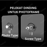 [Photo Picture Frame Hook/ Hanging Screw Hook] with Self Adhesive House Wall Decoration