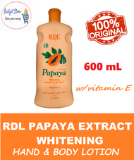 RDL Papaya Extract Whitening Hand and Body Lotion -  600mL