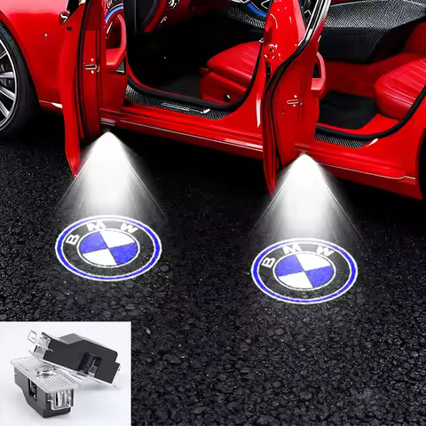 2PC LED Car Welcome Logo Light Door Projector Light For BMW F11 F07 F18 G30 G31 G38 E28 E34 E39 E60 