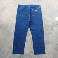 Wrangler 13MWZ Jeans Sand Fabric Beautiful Pattern 36x29 made in Mexico