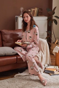 RIKA * set ชุดนอน น่ารักๆปาจามา ผ้า ซาติน Silk เนื้อผ้านุ่ม ผิวสัมผ้สนุ่ม AA3031 AA3002 AA3003 AA300