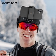 Vamson สายรัดศีรษะสำหรับ Gopro Hero 10 9 8 7 6อุปกรณ์เสริมสำหรับกล้องโทรศัพท์มือถือคลิป Fix สำหรับ13 12 11เหมาะสำหรับ Xiaomi เหมาะสำหรับ Samsung เหมาะสำหรับ Huawei