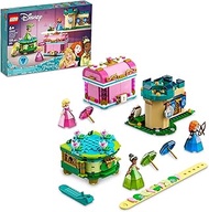 LEGO Disney Aurora, Merida and Tiana’s Enchanted Creations 43203 Building Kit; Jewelry Box Set for K