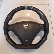 Customized Volvo Steering Wheel Real Cabon Racing for S60 V70 S60R V70R P2 Sweden Label