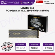 ADATA LEGEND 860 500 GB PCIe Gen4 x4 M.2 2280 Solid State Drive