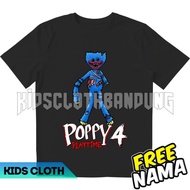 FREE NAME CHILDREN'S T-SHIRT POPPY PLAYTIME INJURED HUGGY WUGGY CHILDREN'S T-SHIRT INJURED HUGGY WUG