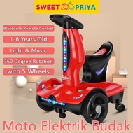 360°Rotation Kids Balance Scooter Remote Control Electric Car Motor Bike Toys Vehicle Drift Scooter Elektrik Budak